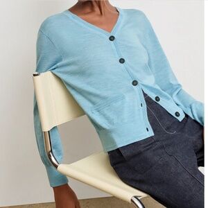 The Rosalia Pointelle Cardigan - Light Merino Sz XL